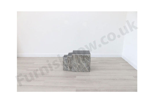 Lille Grey Marble Effect Nest Of Tables