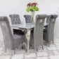 1.5m Rome & 6 Leon Chairs