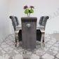 1.5m Rome & 6 Leon Chairs