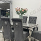 1.5m Rome & 6 Leon Chairs