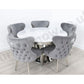 1.3m Round Sorrento & 5 Valencia Chairs