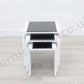 Lille White Marble Effect Nest Of Tables