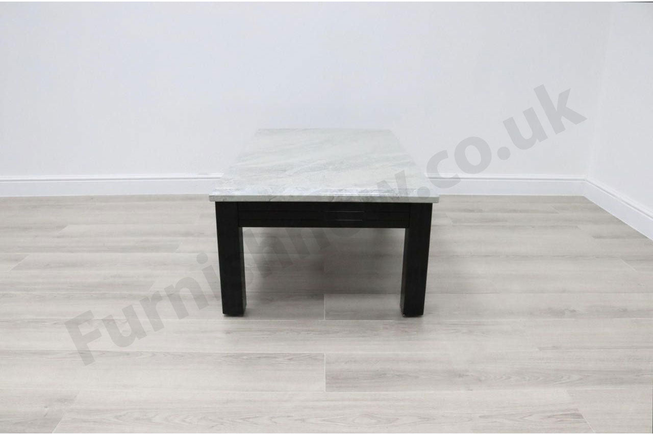 Lyon Light Grey Marble Effect Coffee Table