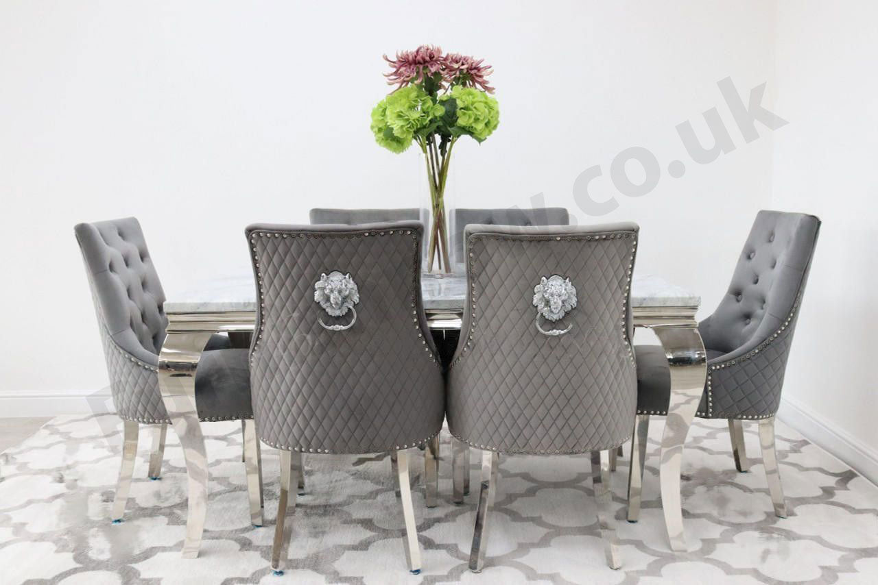 1.5m Rome & 6 Madrid Chairs