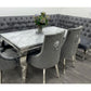 1.5m Rome Table with 3 Madrid Chairs & Imperial Corner Bench