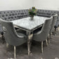 1.5m Rome Table with 3 Madrid Chairs & Imperial Corner Bench