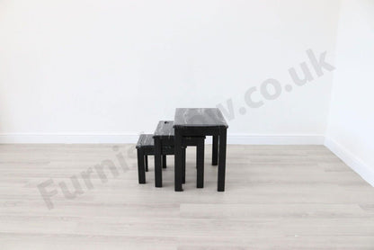 Lyon Black Marble Effect Nest of Tables