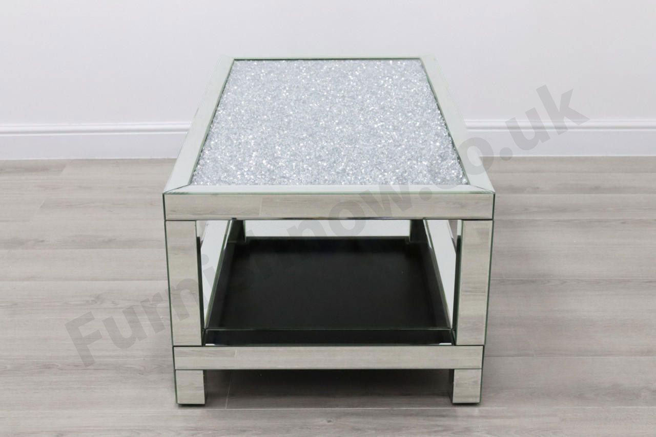 Maisse 2-Tier Crushed Diamond Coffee Table