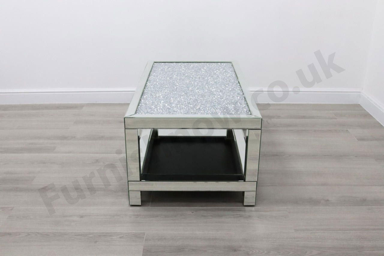 Maisse 2-Tier Crushed Diamond Coffee Table