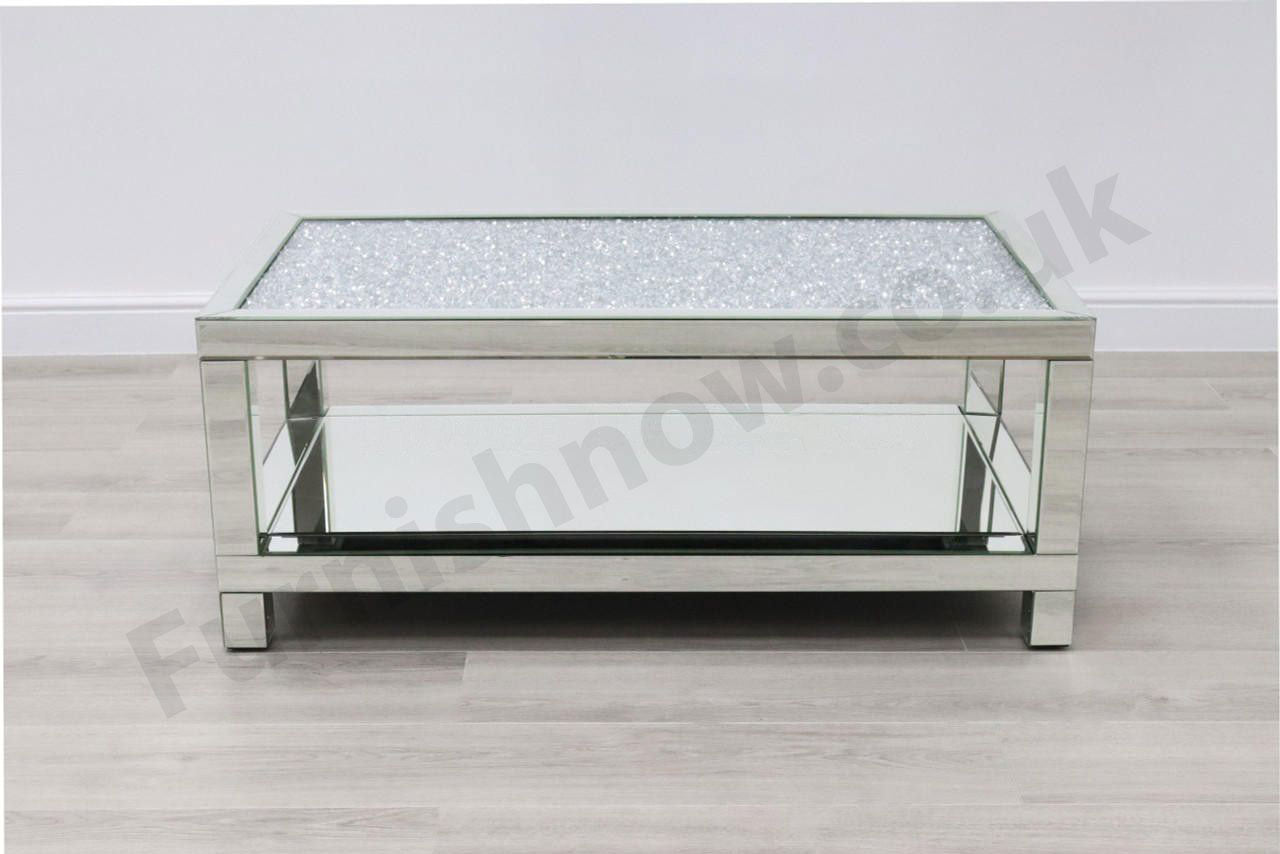 Maisse 2-Tier Crushed Diamond Coffee Table