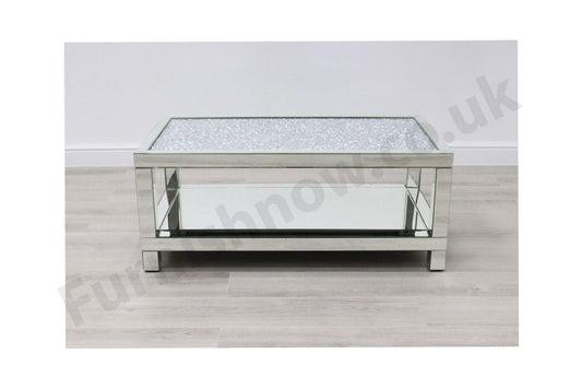 Maisse 2-Tier Crushed Diamond Coffee Table